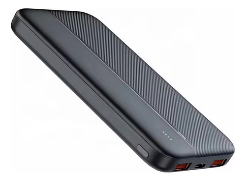 Cargador Portatil Power Bank 10000mah Carga Rápida 2 Usb 5v Color Negro