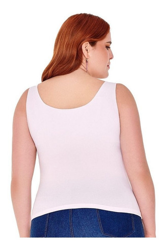 143395 Top Blusa Ilusion Plisada Ajustada Escote Extra Suave