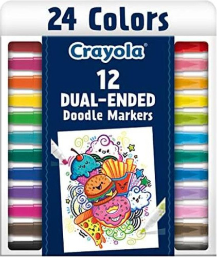 Marcadores Pincel Y Punta Cincel Doble Crayola, Marcadores