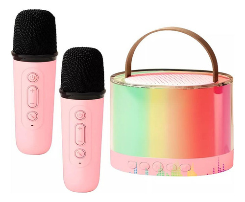 Micrófono Doble Para Niños Con Luces Led, Karaoke Para Niños