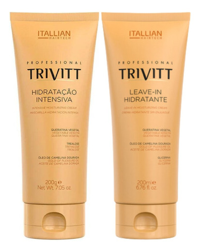 Máscara De Hidratação Intensiva Trivitt 250g+leave-in 250g