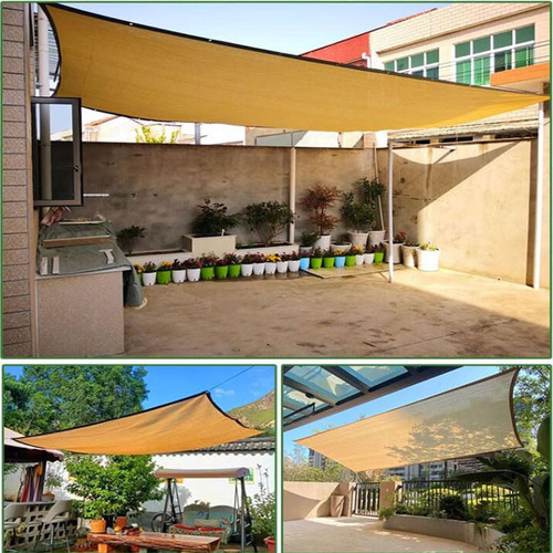 Sombrite Para Piscina 5mx3m Horta Toldo Portatil Uv Carro Q