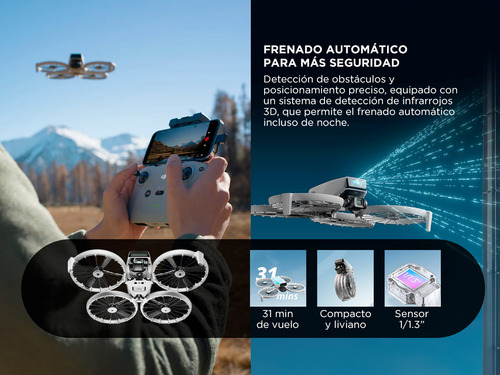 Drone Dji Flip Gl Diseño Compacto Y Ligero Color Gris