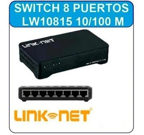 Imagen 1 de 1 de Switch 8 Puertos Link-net 10/100, Lw-10815