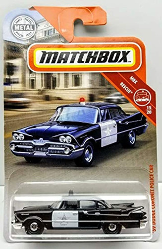 Carro De Juguete, 59 Dodge Police Car/negro, Marca Pyle