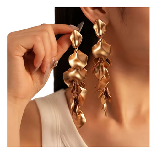 Aretes Para Mujer Padrísimos Colores Ideal Toda Ocasión Dorado