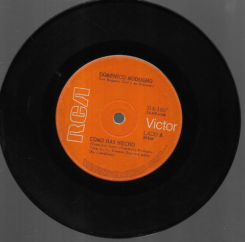 Domenico Modugno Simple Como Has Hecho Sello Rca Victor