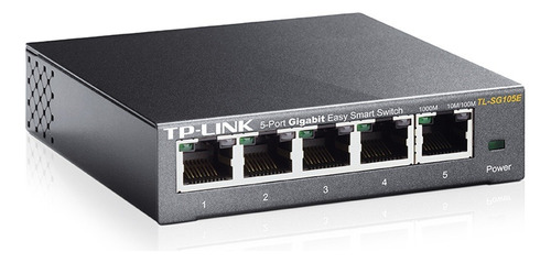 Tp-link, Switch Inteligente Gigabit De 5 Puertos, Tl-sg105e