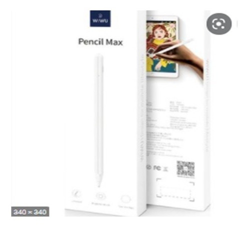 Imagen 1 de 3 de Lapiz Tactil Para iPad Punta Fina / Pencil Max