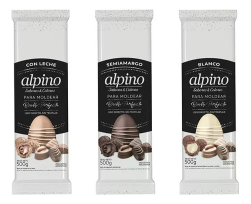 Chocolate Alpino Lodiser Tableta Por 500g Repostero 