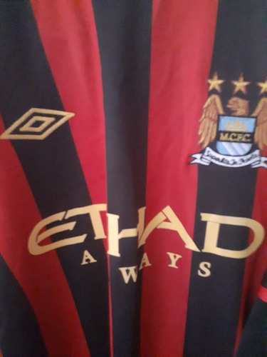 Camisa Manchester City 2012 Manga Longa Umbro