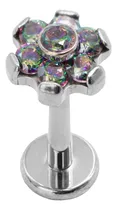 Comprar Piercing Labret C\u002Fjoya Tb0226 1,2x8 Bi Color  Titanium 1u
