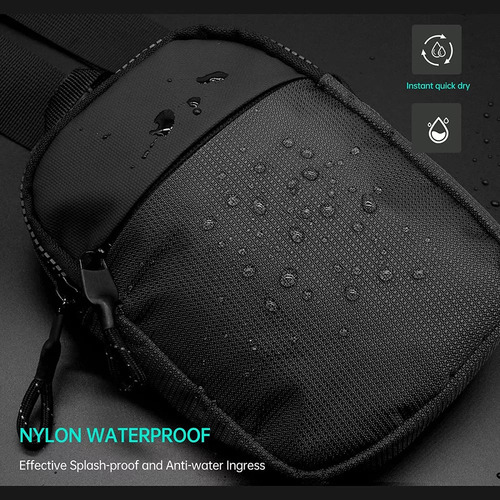 Mini Sling Bag, Waterproof Small Shoulder Bag For Men