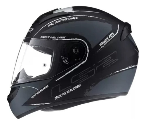 Casco Moto Integral Ls2 352 Brush Matt  Boldor