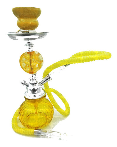 Hookah Shisha 30cm Rojo De Vidrio 1 Manguera Narguile