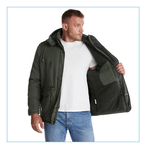 Chaqueta Esquí Para Hombre Chaqueta Polar Senderismo Capucha