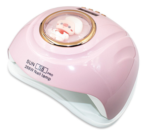 Cabine Estufa Sun S8 Pro Led Uv 268w Unha Gel 57 Leds Cor Rosa