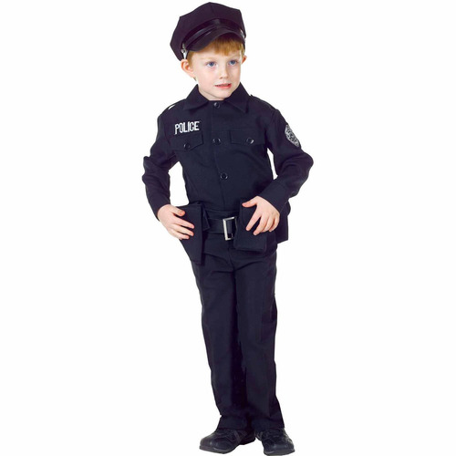 Disfraz Para Niño Policía Talla M (6-8) Halloween
