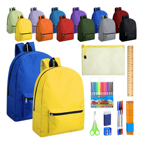 Silkfly 12 Mochilas De 17 Pulgadas Con 144 Kits De Suministr