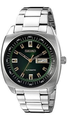 Seiko Mens Snkm97 Analog Green Dial Automatic Silver S