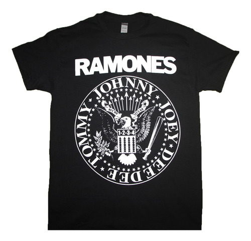 Gusanobass Playera Metal Rock Ramones Classic Logo Punk