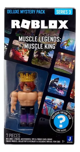 Roblox - Boneco Deluxe De 7cm - Muscle Legends Muscle King