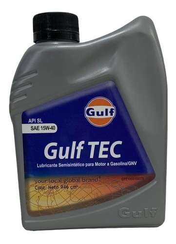 Aceite Gulf 15w40 Semisintetico