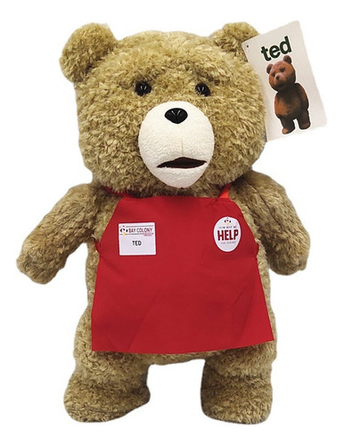 Muñeca De Peluche Ted, Tamaño Grande, 45 Cm, Con Delantal, D