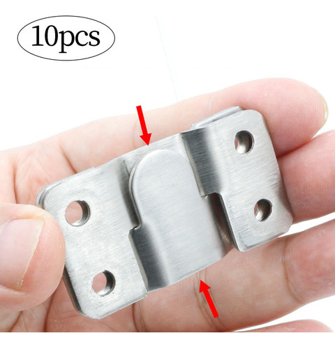 10 Uds. Soporte De Montaje Empotrado Para Muebles Grande .