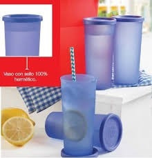 Tupperware Vasos Violeta Traslúcido X 6 U