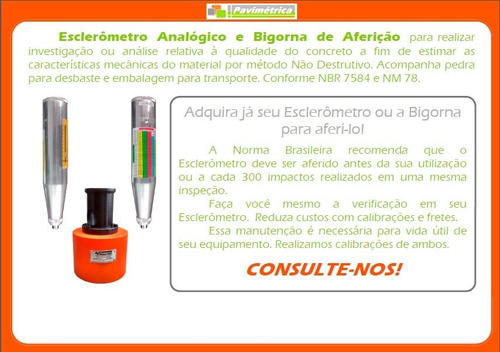 Bigorna Para Aferição De Esclerômetro - Pavimétrica
