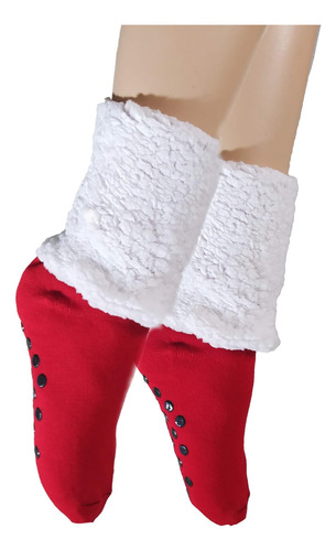 Calcetines Largos Mujer Con Borrega Antiderrapante Pantuflas