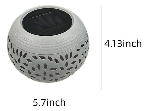 Farol Solar De Mesa Para Exteriores B 2383 Con Forma De Llam