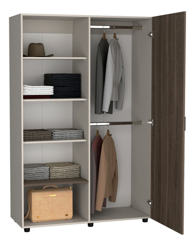 Closet Eco 184x120x46 Rta Color Capri Milan