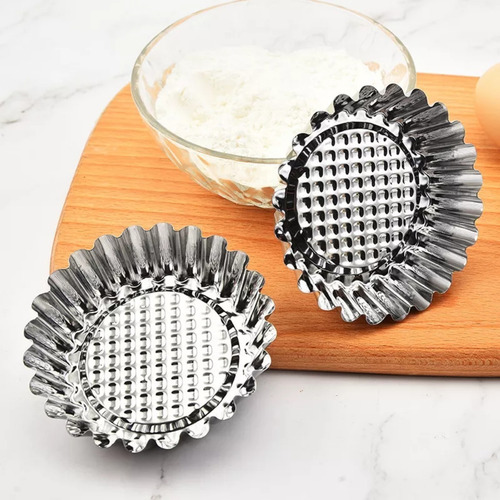 Molde De Bolo Fresco Para Muffin De Alumínio Descartável, 10