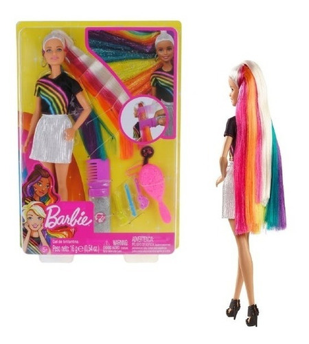 Imagen 2 de 6 de Barbie Peinados De Arcoiris