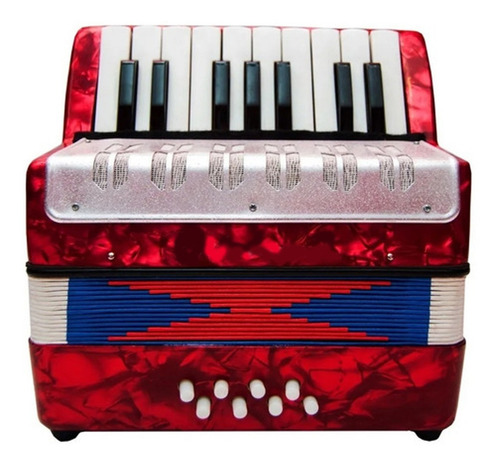 Imagen 2 de 8 de Acordeon A Piano Infantil 8 Bajos Mediana Niño