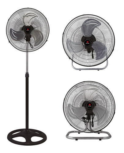 Ventilador 3 En 1 Pektra 3 Aspas 20 Pulgadas 90w Pie Pared 