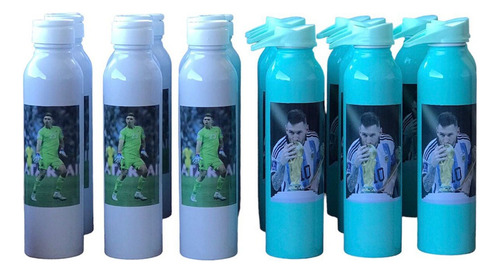 15 Botellas Deportivas De Aluminio Personalizadas 500ml