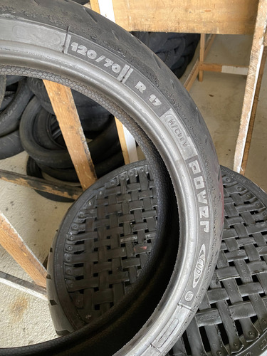 Pneu 120/70/17 Michelin Power Cup Usado Hornet Bandit Comet (Usado)