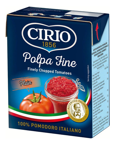 Cirio Italia Pulpa Fina De Tomate 390 G Andina Grains