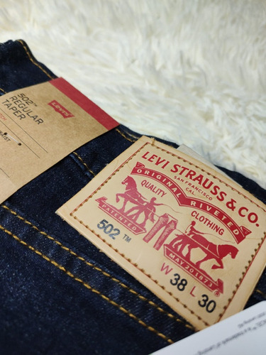 Pantalón Levi's 3 502 Regular Taper Stretch 38x30 Original