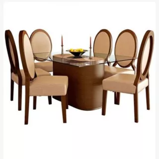 Dmuebles Comedor 6 Sillas Adolphe Madera Caoba. Envio Gratis