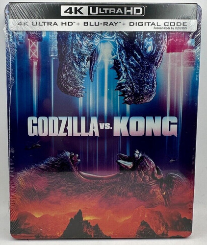 4k Ultra Hd + Blu-ray Godzilla Vs Kong / Steelbook