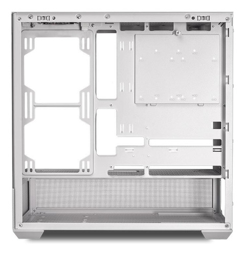 Gabinete Gamer Pichau Magpie 4x, Lateral De Vidro, Branco