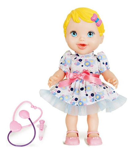 Boneca Baby Dodoi Com Acessórios Loira Menina - Super Toys