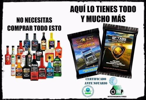 Envio Gratis - Ef Tabs X2 Ahorro De $1800 En Combustible