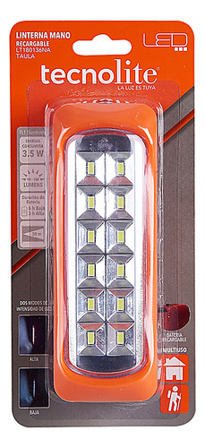 Lámpara Portátil Led 3.5 W Batería Recargable 6 H Tecnolite