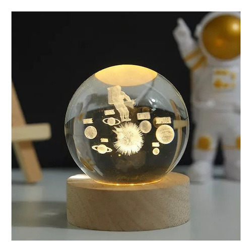 Luz Nocturna 3d Crystal Ball, Estructura Del Universo