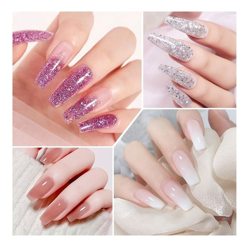 Polygel Kit 6w Lámpara Led Para Juego De Extensión De Uñas